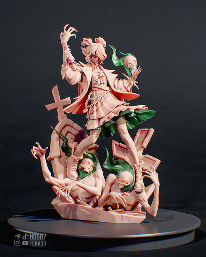 Gaming Action Figurine – Handpainted Resin Figure or DIY Model Kit, Deadlock