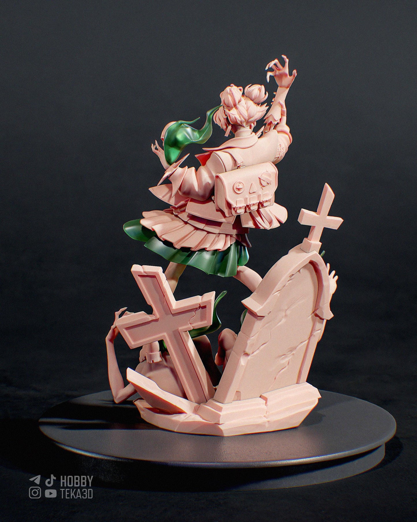 Gaming Action Figurine – Handpainted Resin Figure or DIY Model Kit, Deadlock