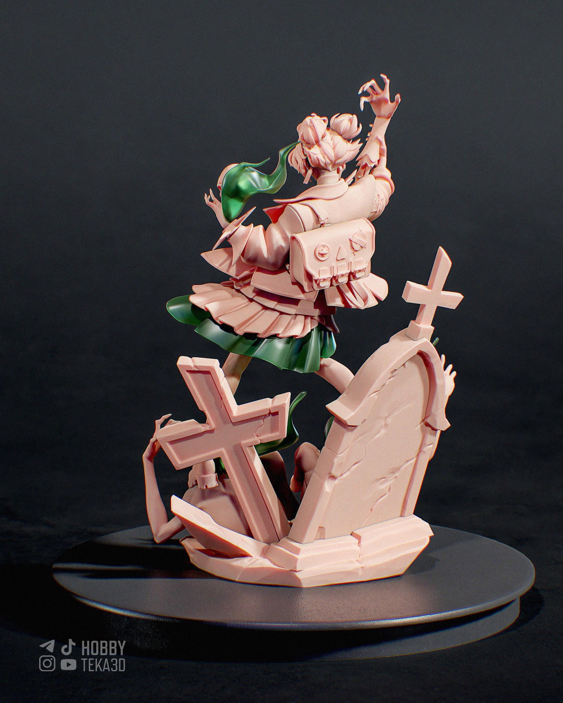 Gaming Action Figurine – Handpainted Resin Figure or DIY Model Kit, Deadlock