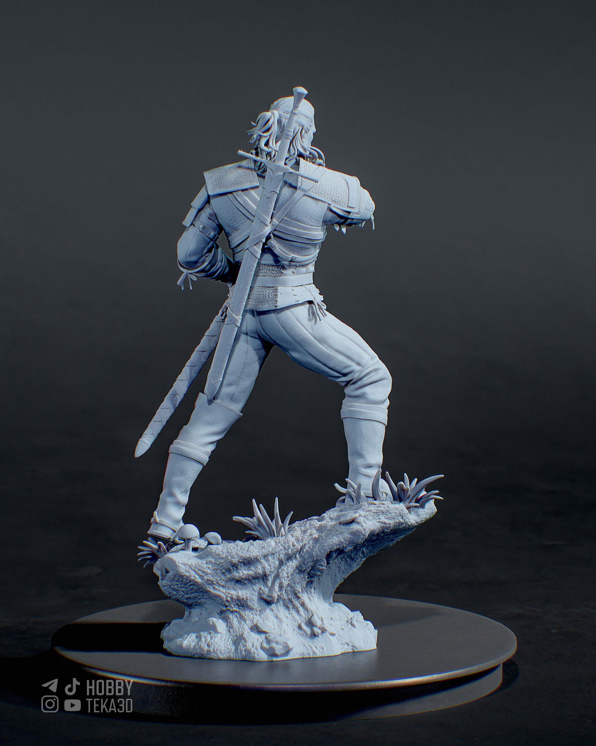 Dark Fantasy Beast Hunter Resin Statue – Painted or Unpainted – 1/8 1/6 Scale CA3D – photo 4