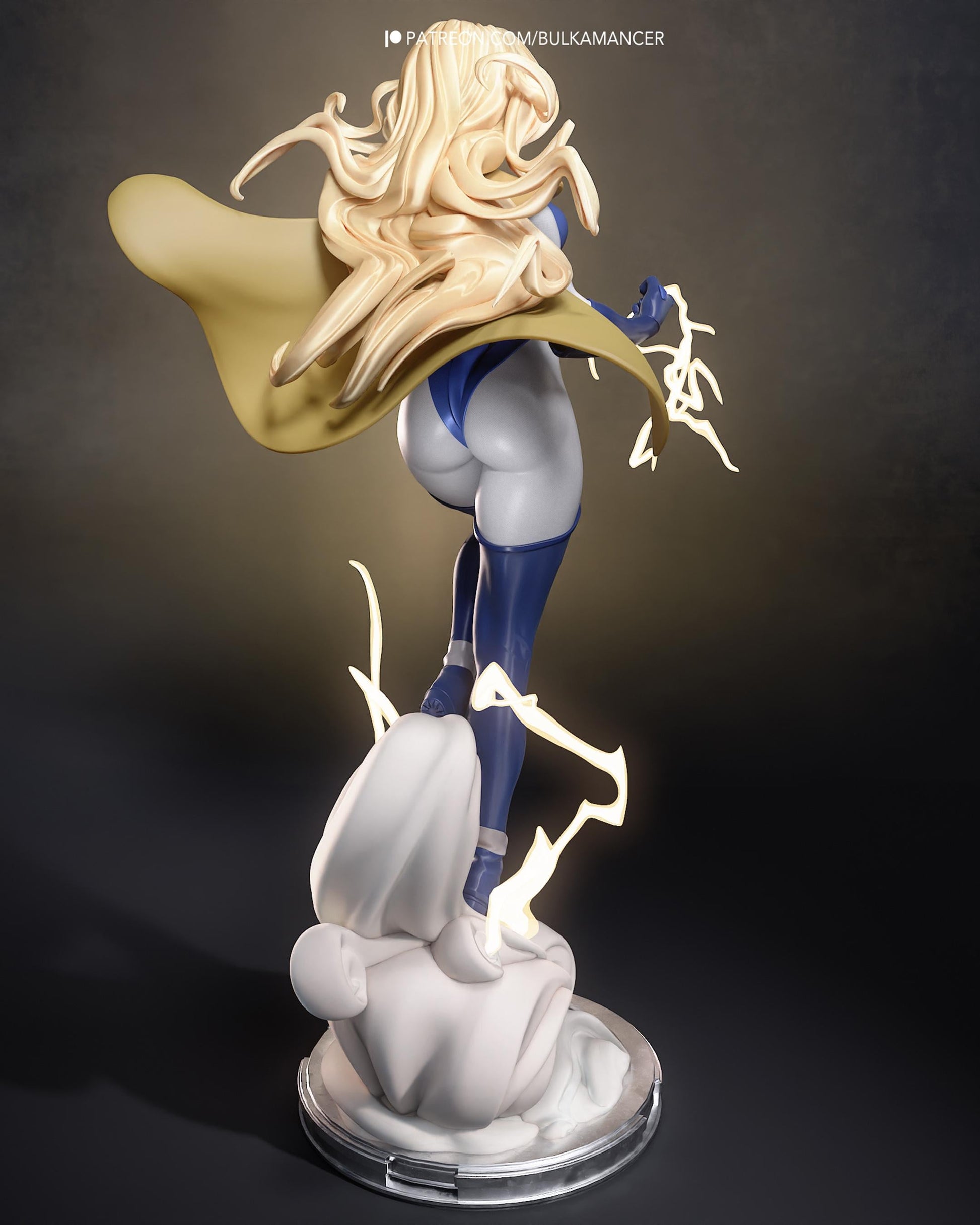 Comic Heroine Resin Statue and DIY Kit – Painted or Unpainted – 1/8 and 1/6 Scale – by Bulkamancers – Clear Lightning Effects – photo 3