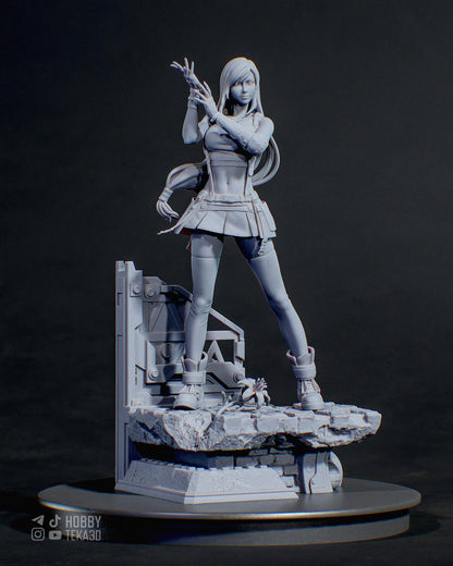 Unpainted Sci Fi Anime Style Resin Model Kit – 1/8 and 1/6 Scale – by Tanuki – Fighter Heroine Tech Base – photo 1