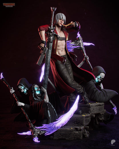 Demon Hunter Resin Statue and DIY Kit – Painted or Unpainted – 1/8 and 1/6 Scale – by Tanuki – Clear Purple Effects – photo 1