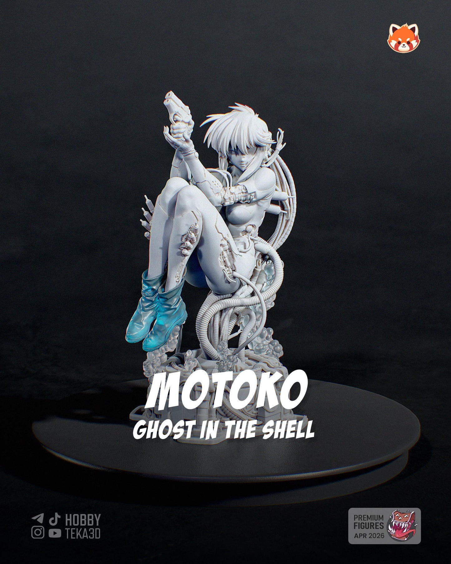 Unpainted Sci Fi Anime Resin Model Kit – 1/8 and 1/6 Scale – by Tanuki – Neon Heroine DIY Kit with Clear Resin Parts – photo 2