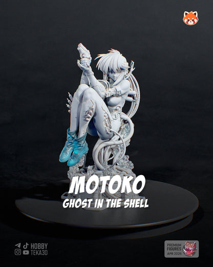 Unpainted Sci Fi Anime Resin Model Kit – 1/8 and 1/6 Scale – by Tanuki – Neon Heroine DIY Kit with Clear Resin Parts – photo 2