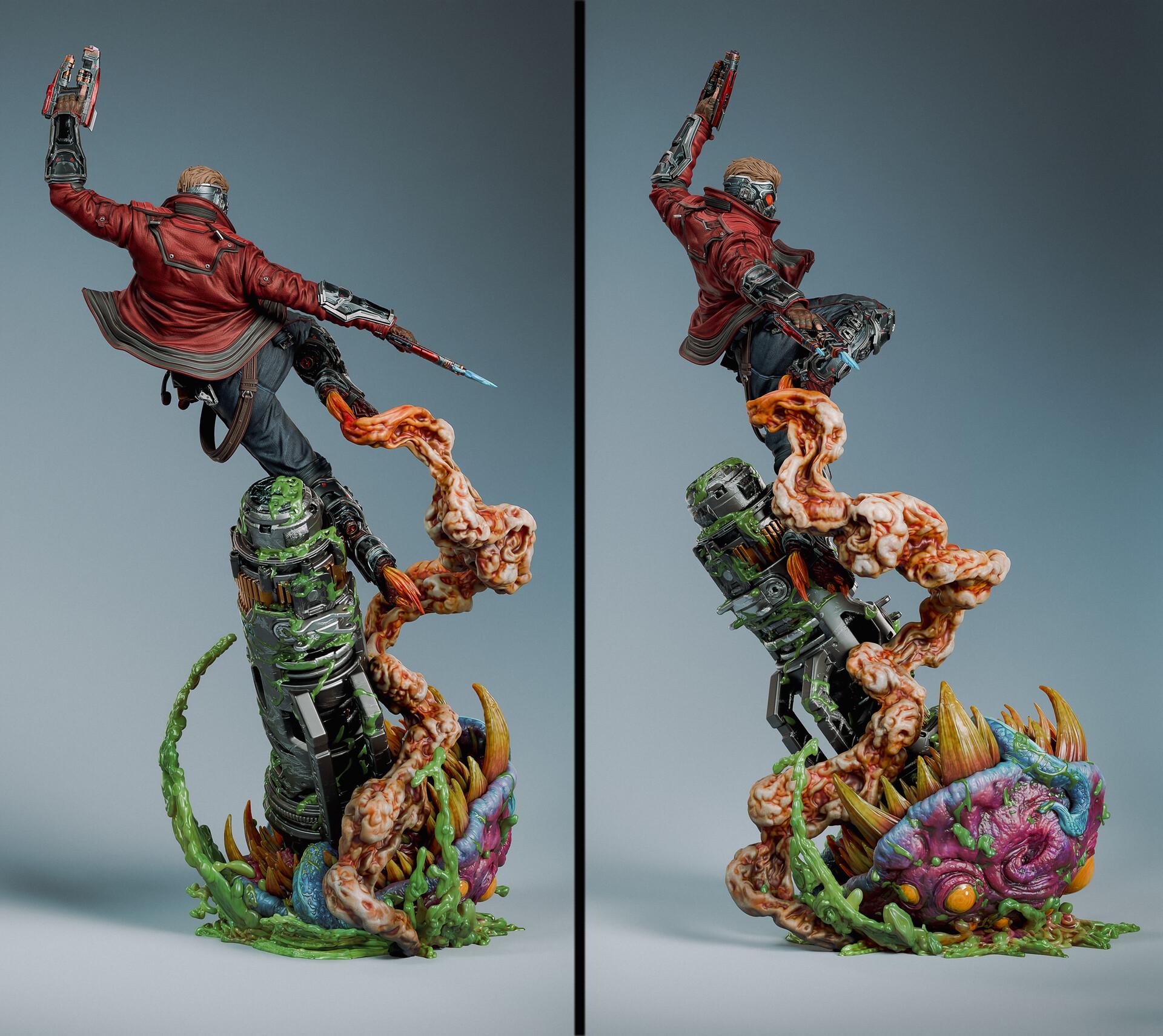 Masked Space Outlaw Resin Statue and DIY Kit – Painted or Unpainted – 1/8 and 1/6 Scale – by CA3D – Tech Base – photo 5