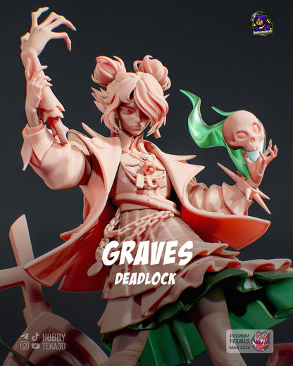 Gaming Action Figurine – Handpainted Resin Figure or DIY Model Kit, Deadlock