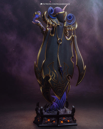 Shadow Sorceress Resin Statue and Model Kit – Painted or Unpainted – 1/8 and 1/6 Scale – by Bulkamancers – Dark Fantasy Mage – photo 3