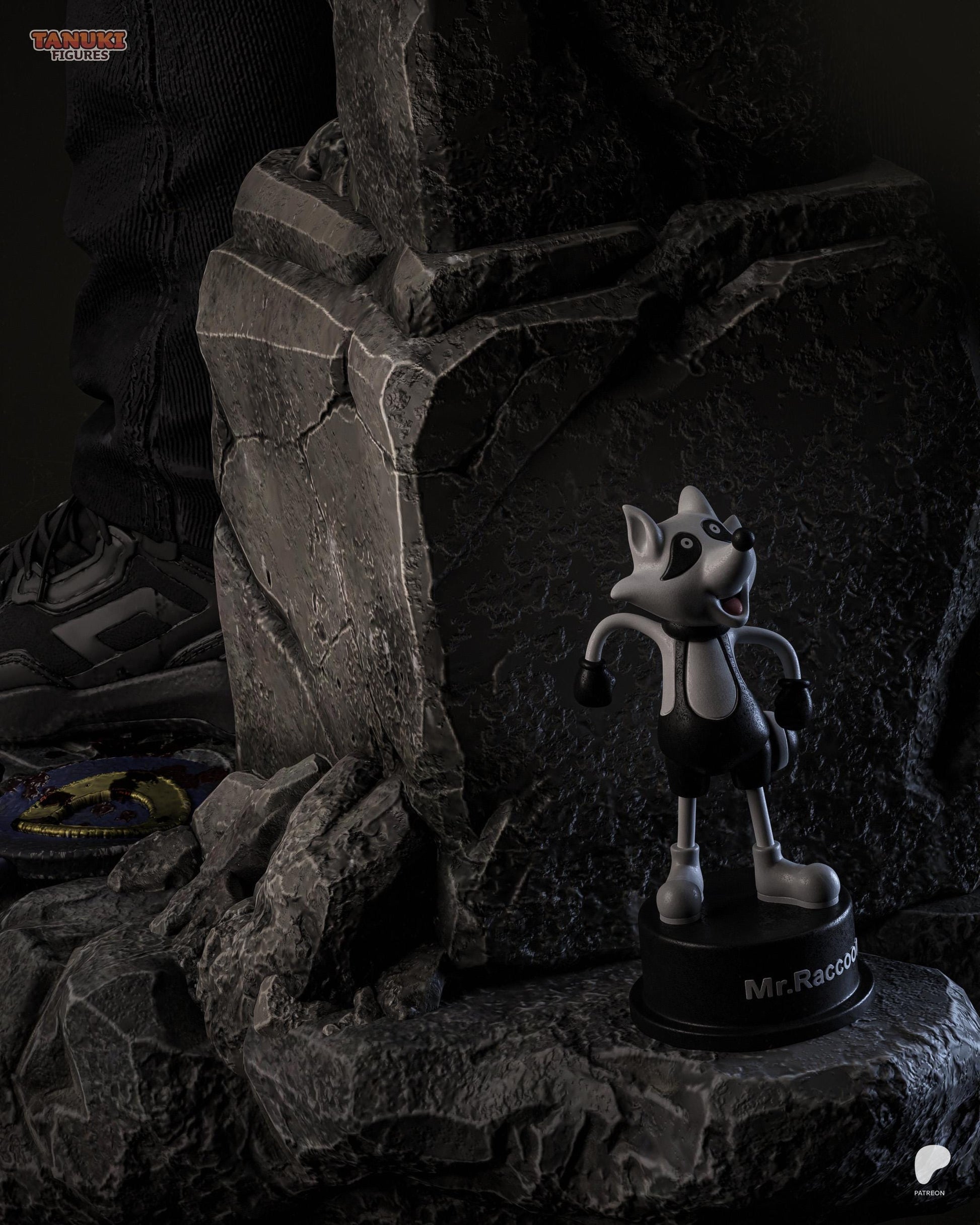 Survival Horror Hero Resin Statue and DIY Kit – Painted or Unpainted – 1/8 and 1/6 Scale – by Tanuki – Rubble Base – photo 7