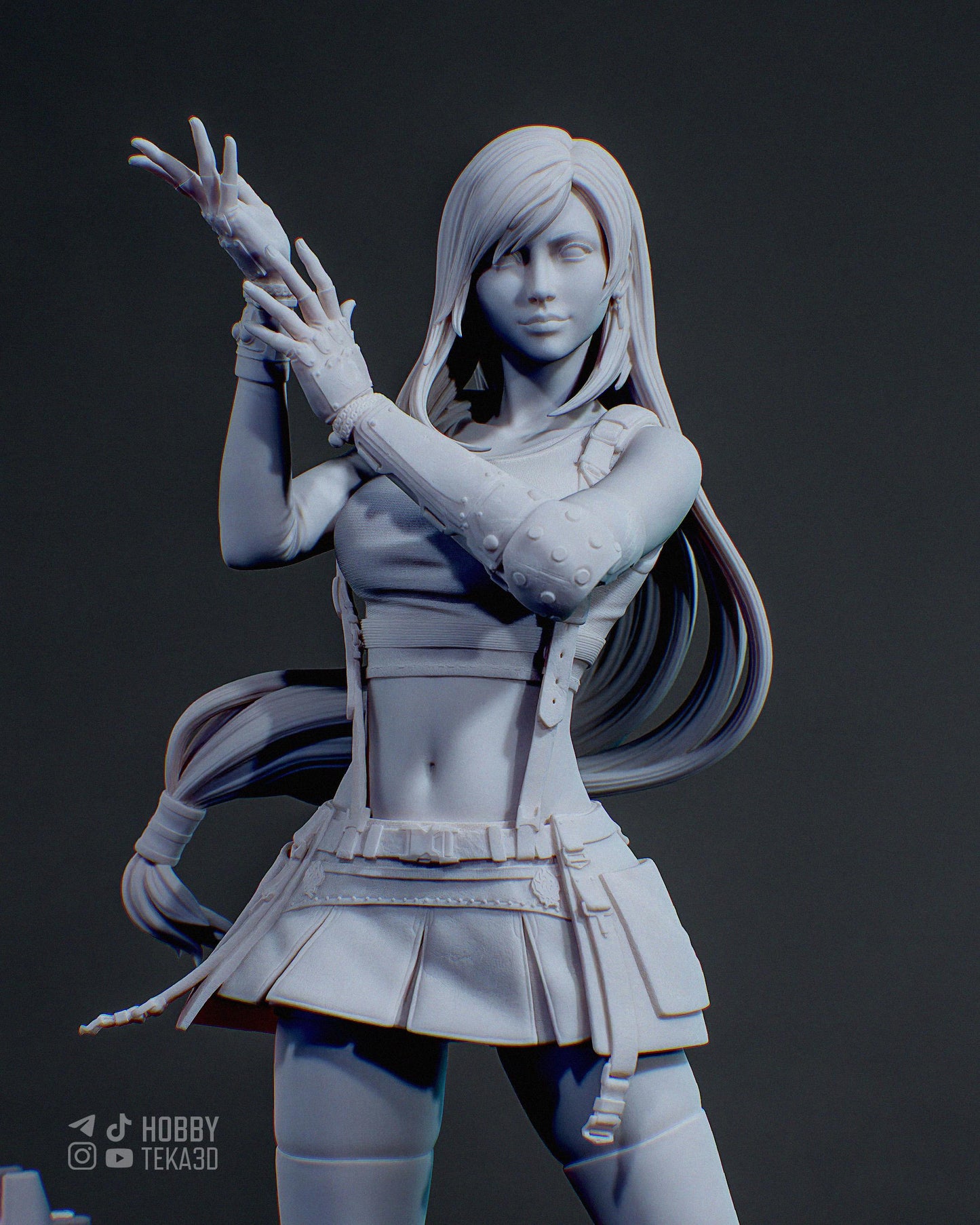 Unpainted Sci Fi Anime Style Resin Model Kit – 1/8 and 1/6 Scale – by Tanuki – Fighter Heroine Tech Base – photo 3