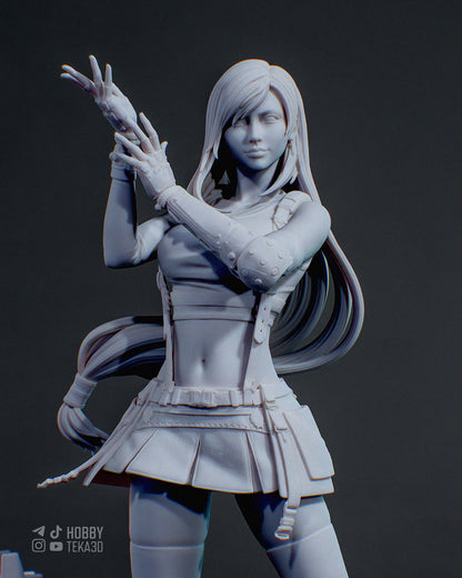 Unpainted Sci Fi Anime Style Resin Model Kit – 1/8 and 1/6 Scale – by Tanuki – Fighter Heroine Tech Base – photo 3