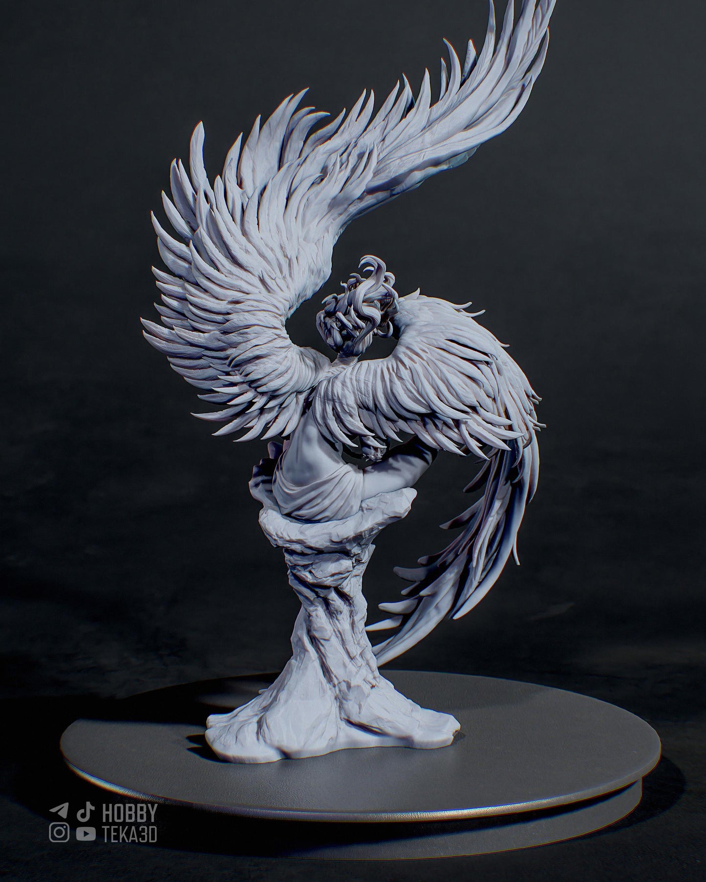 Gaming Action Figurine – Handpainted Resin Figure or DIY Model Kit, CA3D Sphinx