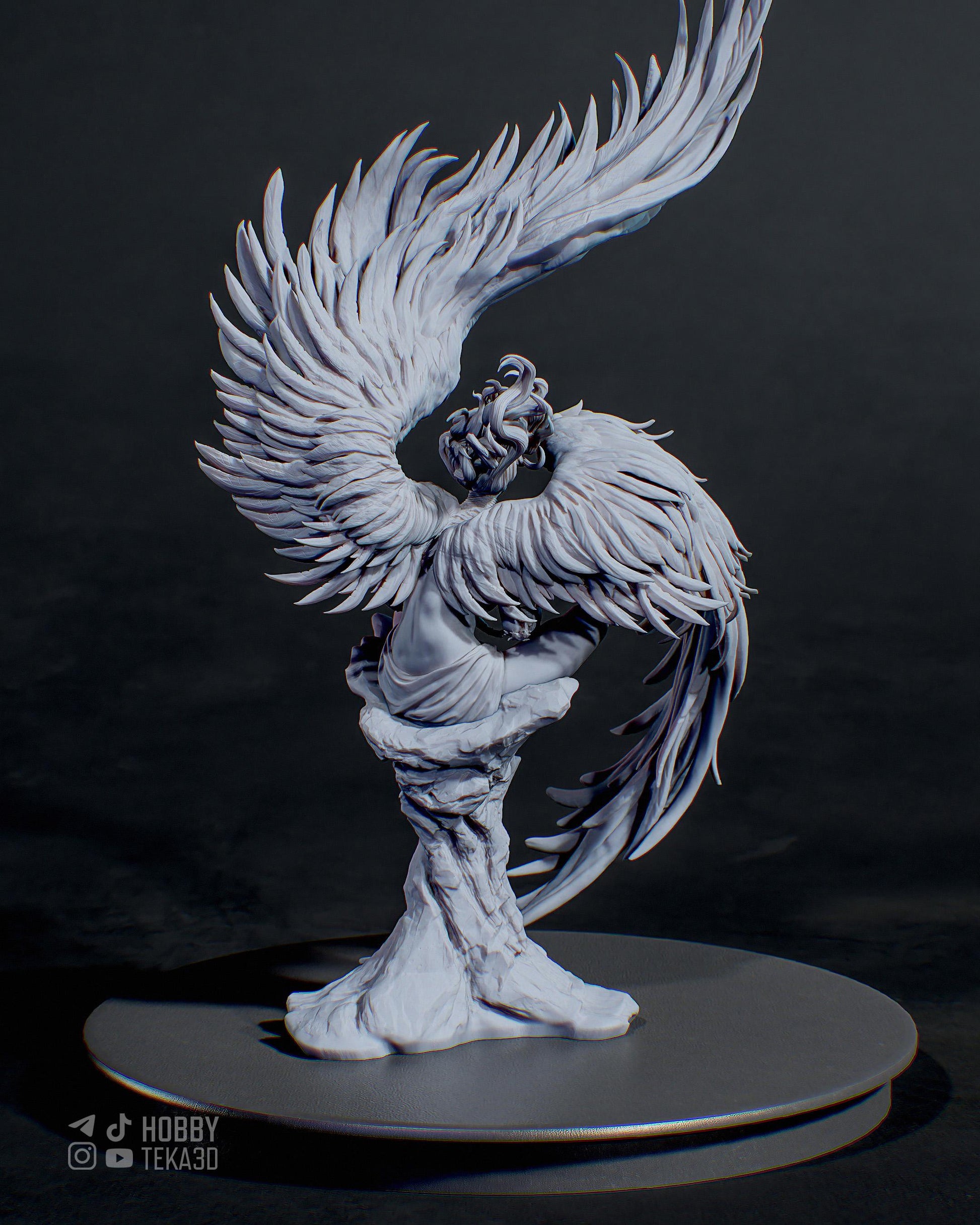 Gaming Action Figurine – Handpainted Resin Figure or DIY Model Kit, CA3D Sphinx