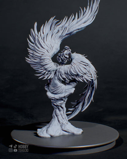 Gaming Action Figurine – Handpainted Resin Figure or DIY Model Kit, CA3D Sphinx