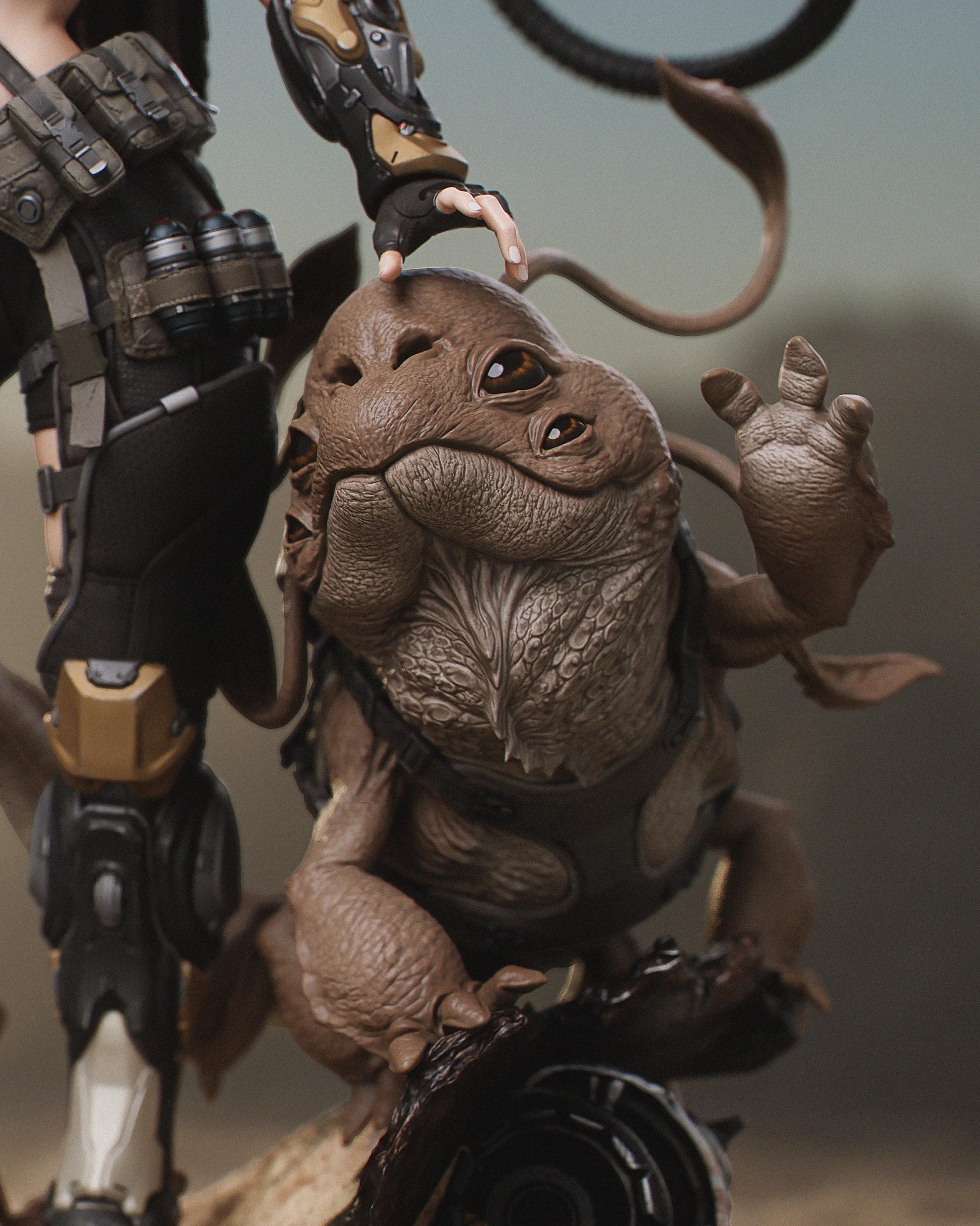 Gaming Action Figurine – Handpainted Resin Figure or DIY Model Kit, CA3D Kyla