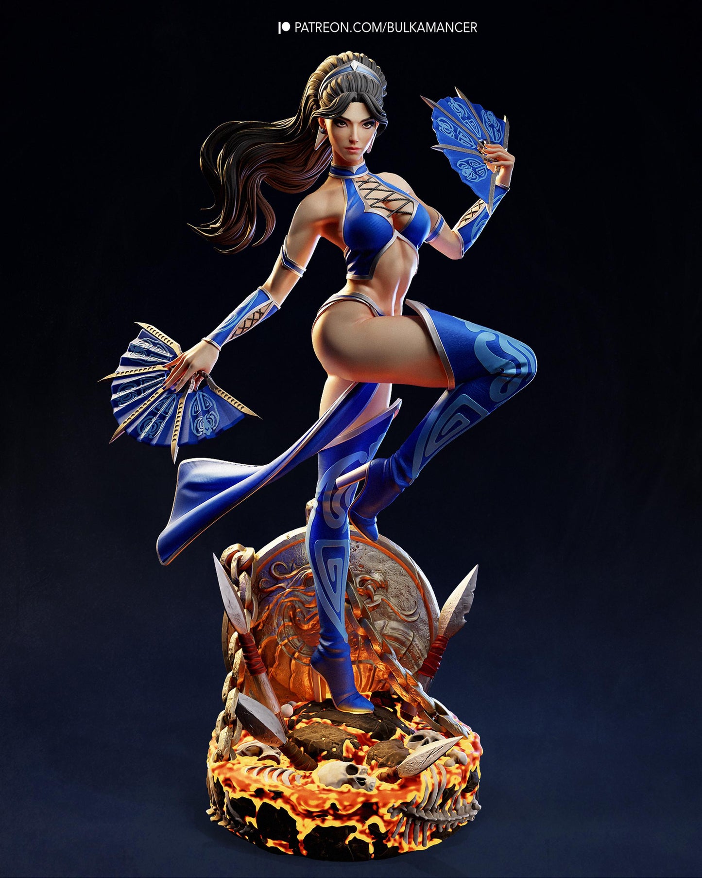 Gaming Action Figurine – Handpainted Resin Figure or DIY Model Kit, Mortal Kombat