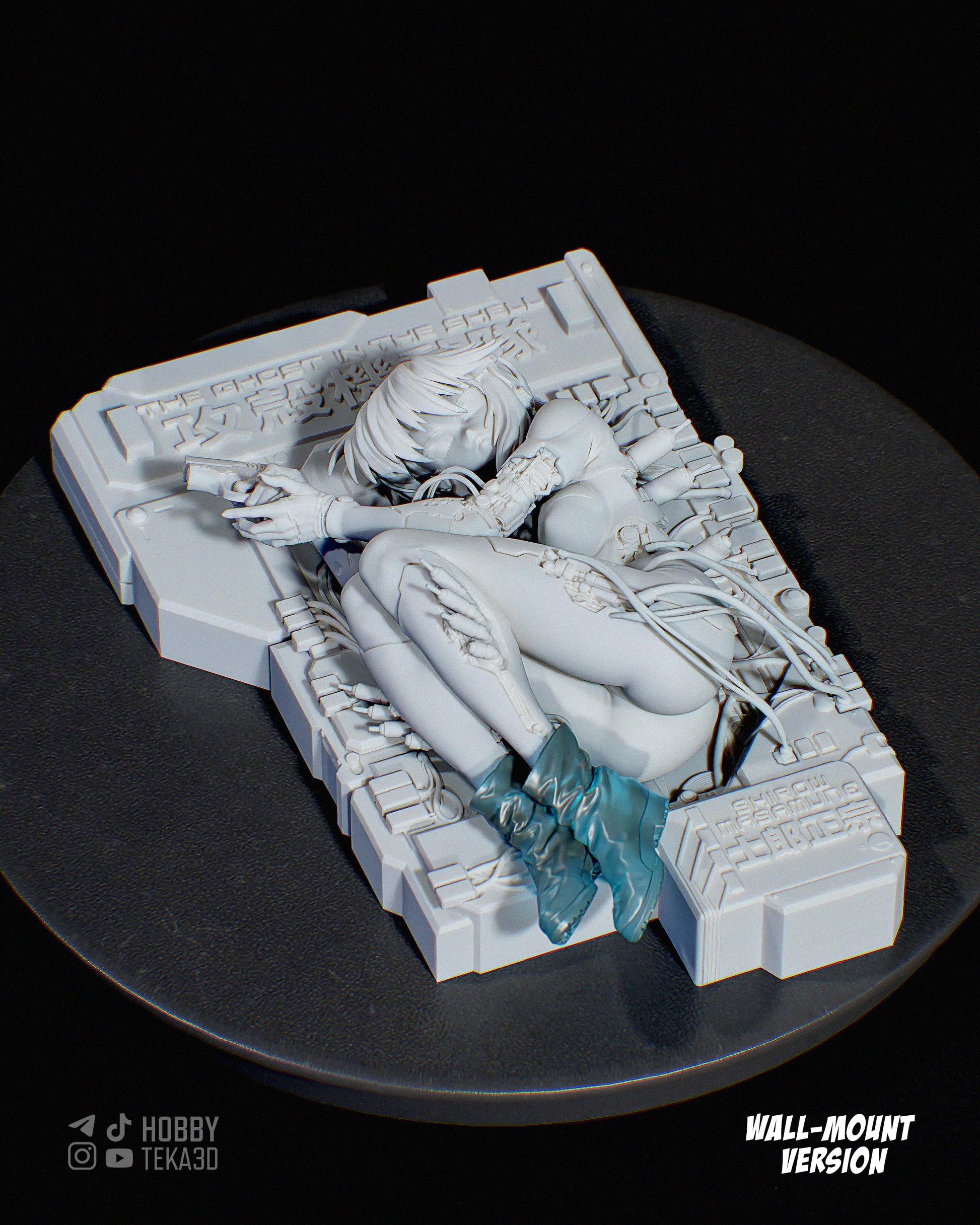 Unpainted Sci Fi Anime Resin Model Kit – 1/8 and 1/6 Scale – by Tanuki – Neon Heroine DIY Kit with Clear Resin Parts – photo 3