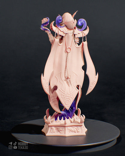 Shadow Sorceress Resin Statue and Model Kit – Painted or Unpainted – 1/8 and 1/6 Scale – by Bulkamancers – Dark Fantasy Mage – photo 2