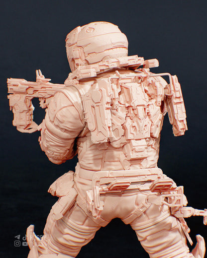 Unpainted Sci Fi Armored Soldier Resin Model Kit - 1/8 and 1/6 Scale - by Bulkamancers - Futuristic Trooper DIY Kit – photo 4