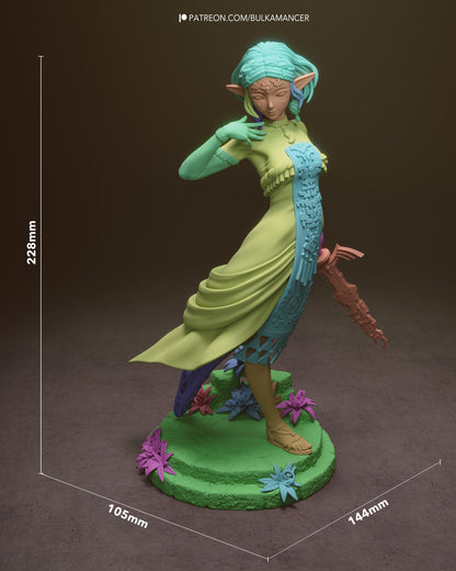 Unpainted Fantasy Elf Princess Resin Model Kit - 1/8 and 1/6 Scale - by Bulkamancers - Anime Style DIY Figure – photo 11
