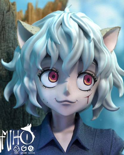 Hand Painted Cat Ear Anime Style Resin Statue – 1/8 and 1/6 Scale – Dark Fantasy Forest Diorama Figure – photo 6