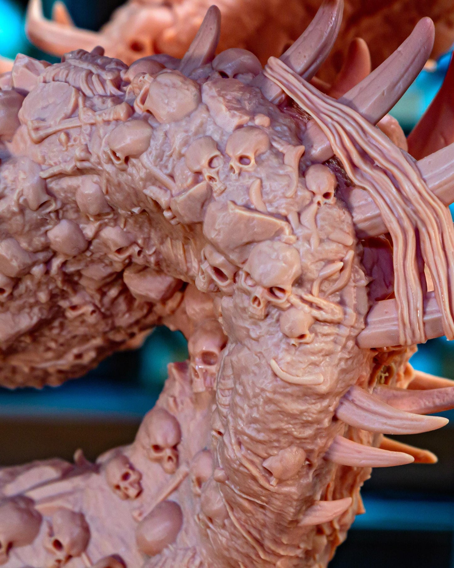 Dark Fantasy Resin Model Kit – Unpainted – 1/8 and 1/6 Scale – by Bulkamancer – Sorcerer with Monster Display Base