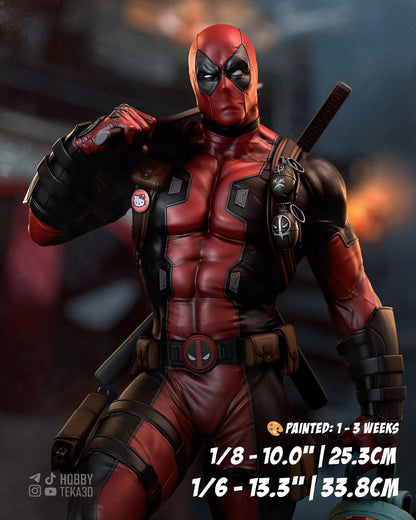 Sarcastic Mercenary Custom Figurine – Hand Painted Resin Figure – 1/8 and 1/6 Scale – by CA3D