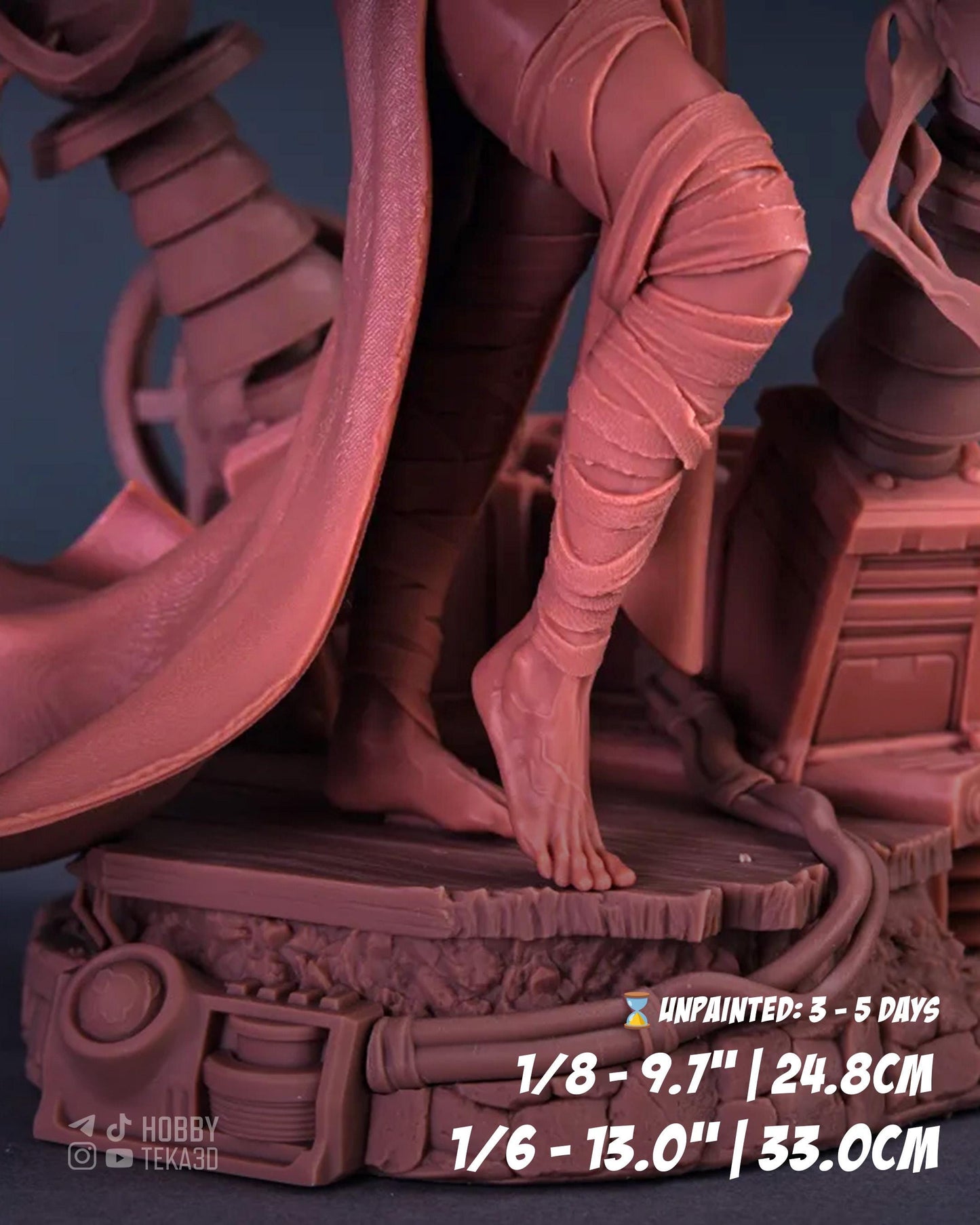 Haunted Bride Fantasy Figure – Unpainted Resin Model Kit – 1/8 and 1/6 Scale – by CA3D