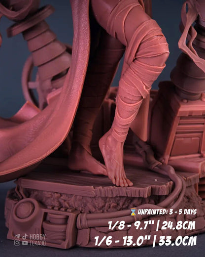 Haunted Bride Fantasy Figure – Unpainted Resin Model Kit – 1/8 and 1/6 Scale – by CA3D