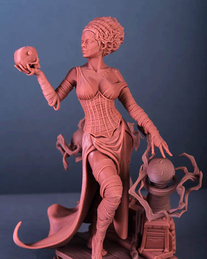 Haunted Bride Fantasy Figure – Unpainted Resin Model Kit – 1/8 and 1/6 Scale – by CA3D