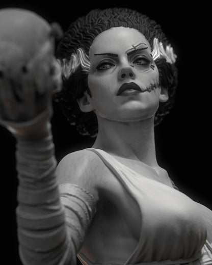 Gothic Bride Figurine – Hand Painted Resin Figure – 1/8 and 1/6 Scale – by CA3D