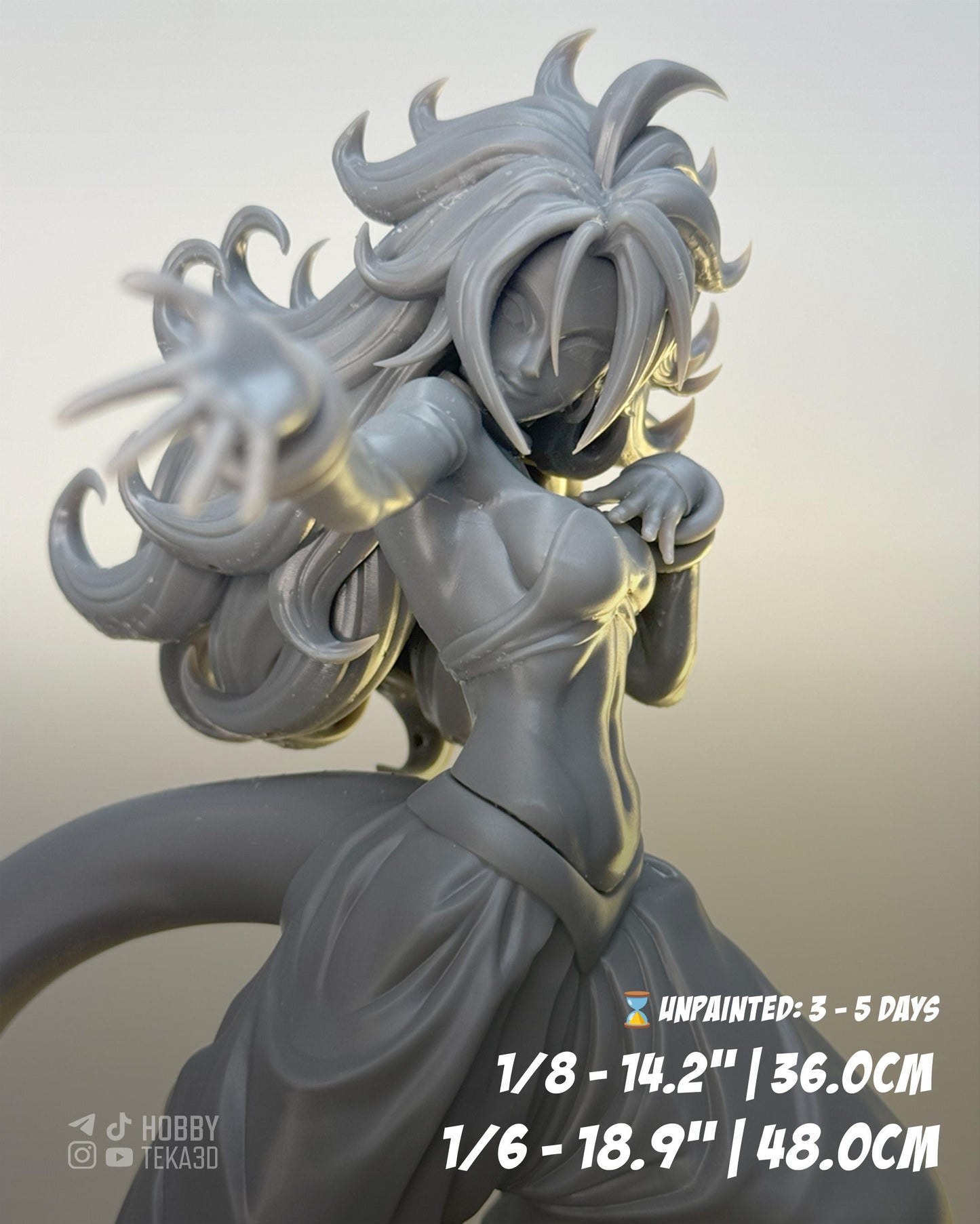 Biotech Temptress Figurine – Unpainted Resin Model Kit – 1/8 and 1/6 – by CA3D