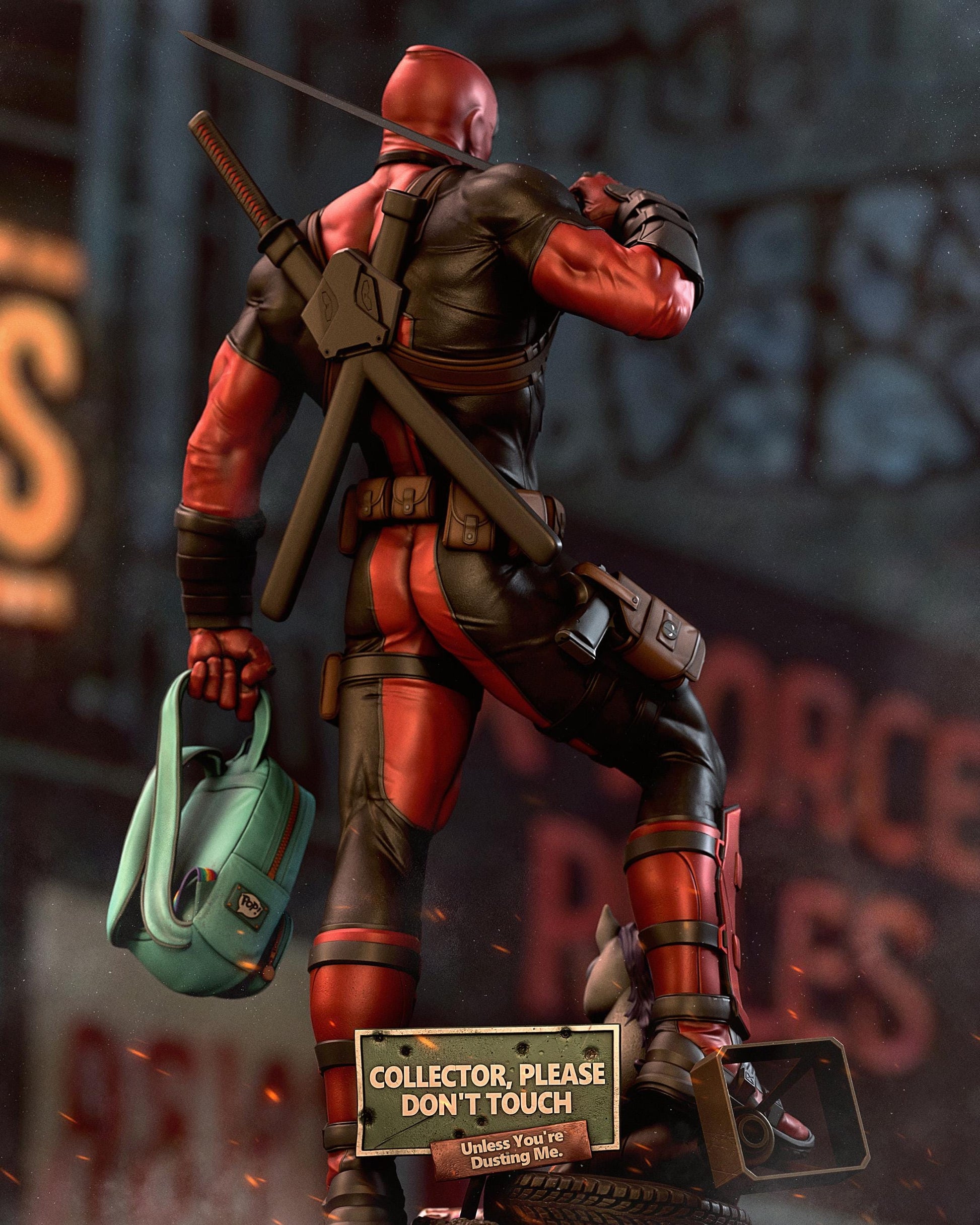 Sarcastic Mercenary Custom Figurine – Hand Painted Resin Figure – 1/8 and 1/6 Scale – by CA3D