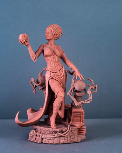 Haunted Bride Fantasy Figure – Unpainted Resin Model Kit – 1/8 and 1/6 Scale – by CA3D